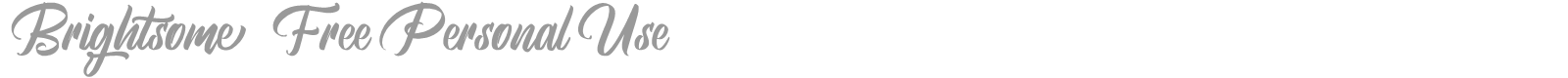 Brightsome font preview